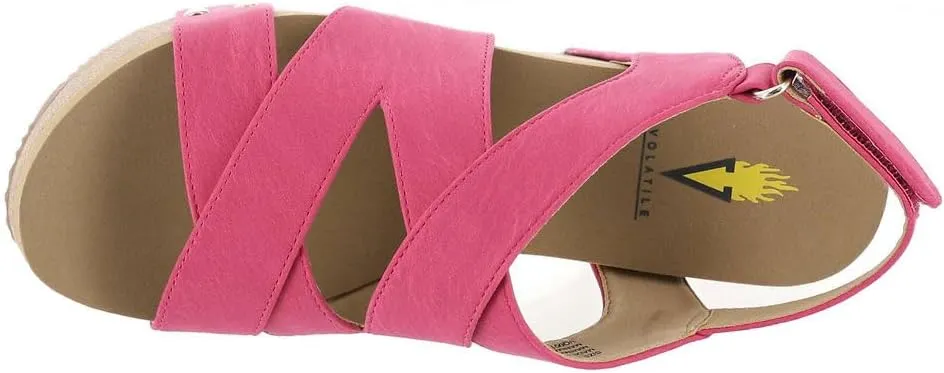 VOLATILE Womens Tory Casual Sandals Casual High Heel 3" & Up