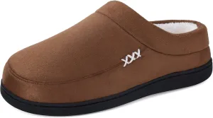 VONAMY Men's Slippers Fuzzy Warm House Shoes Memory Foam Slip On Clog Plush Wool Fleece Indoor Outdoor