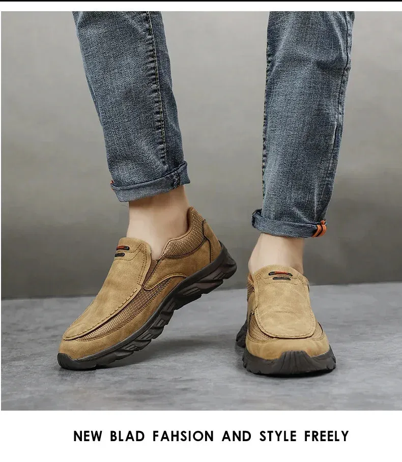 Walking Sneakers Loafers Hombres Handmade Best-seller New Men Shoes Casuales Shoes Retro Zapatos Fashion Shoes Real-time tracking Loafers Leisure 2024 Men