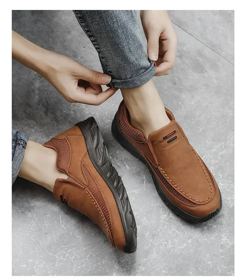 Walking Sneakers Loafers Hombres Handmade Best-seller New Men Shoes Casuales Shoes Retro Zapatos Fashion Shoes Real-time tracking Loafers Leisure 2024 Men