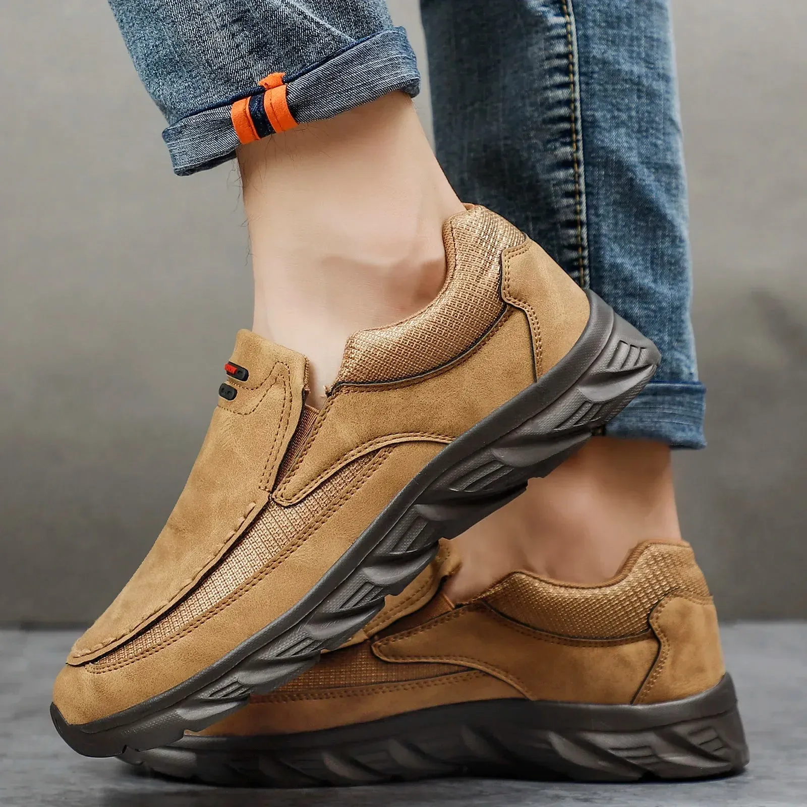 Walking Sneakers Loafers Hombres Handmade Best-seller New Men Shoes Casuales Shoes Retro Zapatos Fashion Shoes Real-time tracking Loafers Leisure 2024 Men