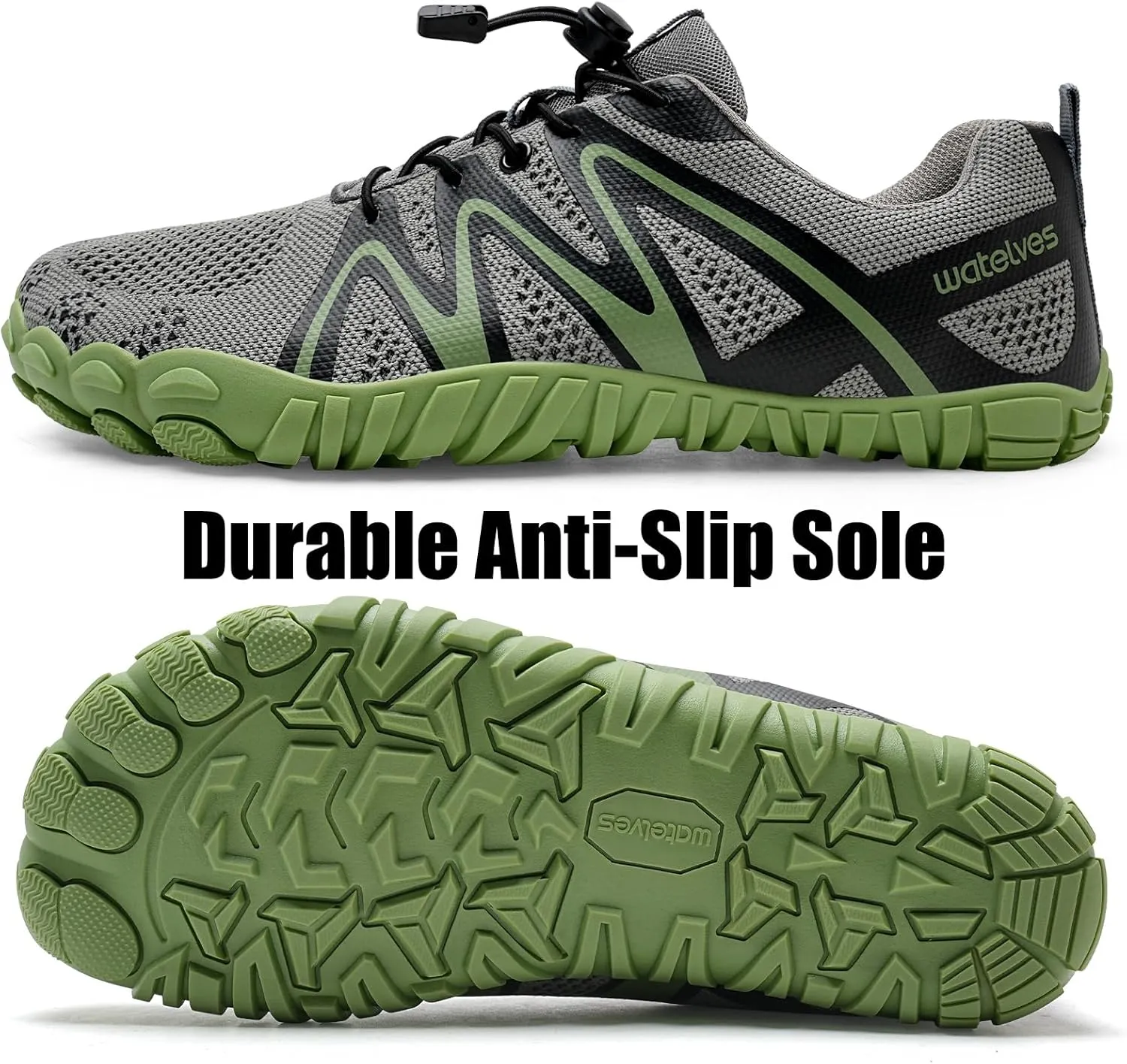 WateLves Barefoot Shoes Women Men Breathable Water Wide Toe Beach Walking Shoes Slip On Minimalist Travel Hiking Sneakers