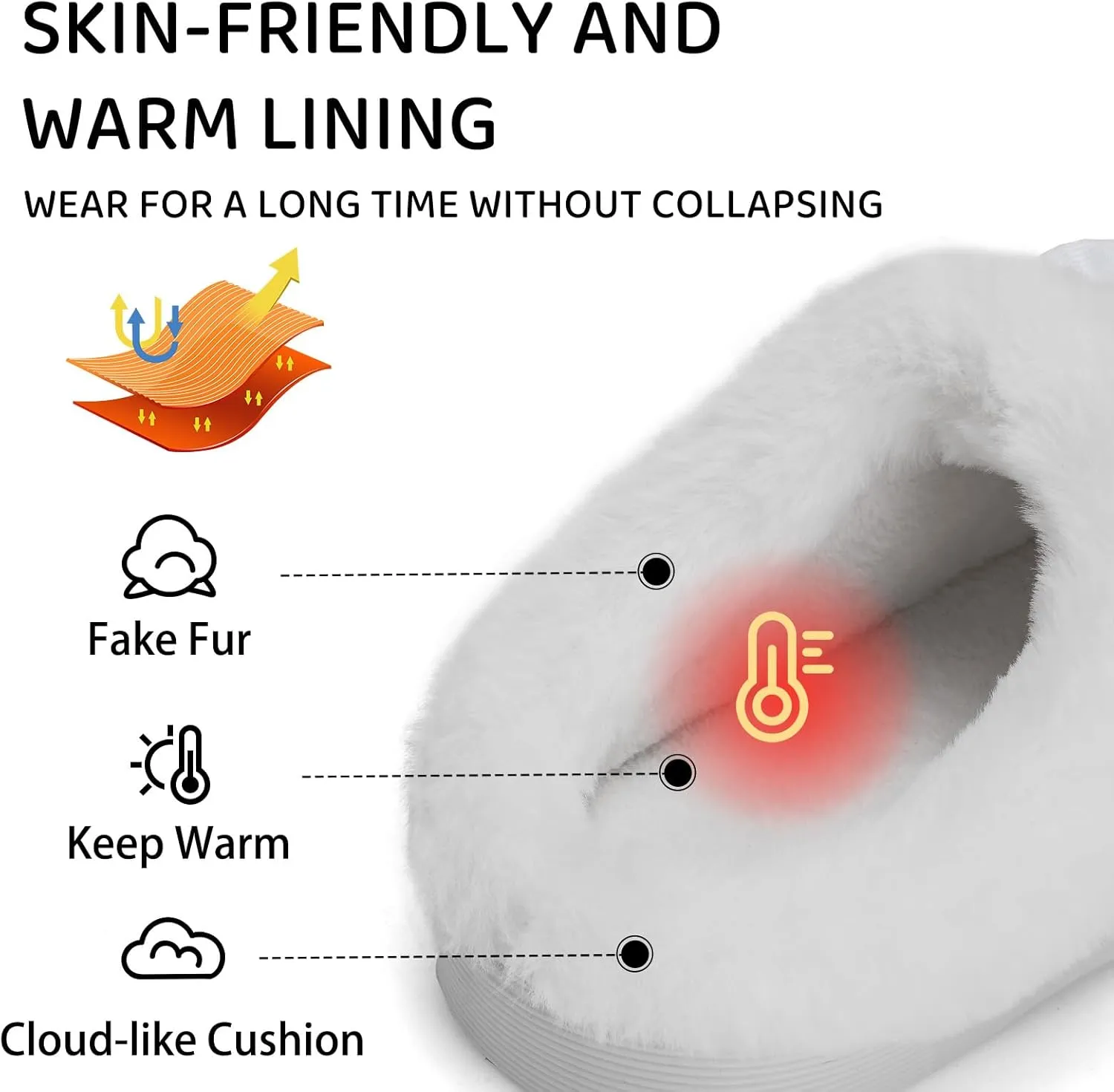 WateLves Girls Slippers Memory Foam Toddler Kids Comfort Wool-Like Plush Fleece Lined House Shoes for Indoor & Outdoor