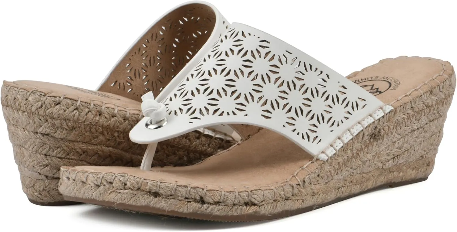 WHITE MOUNTAIN Women's Beaux Espadrille Wedge Sandal
