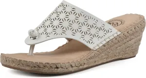 WHITE MOUNTAIN Women's Beaux Espadrille Wedge Sandal