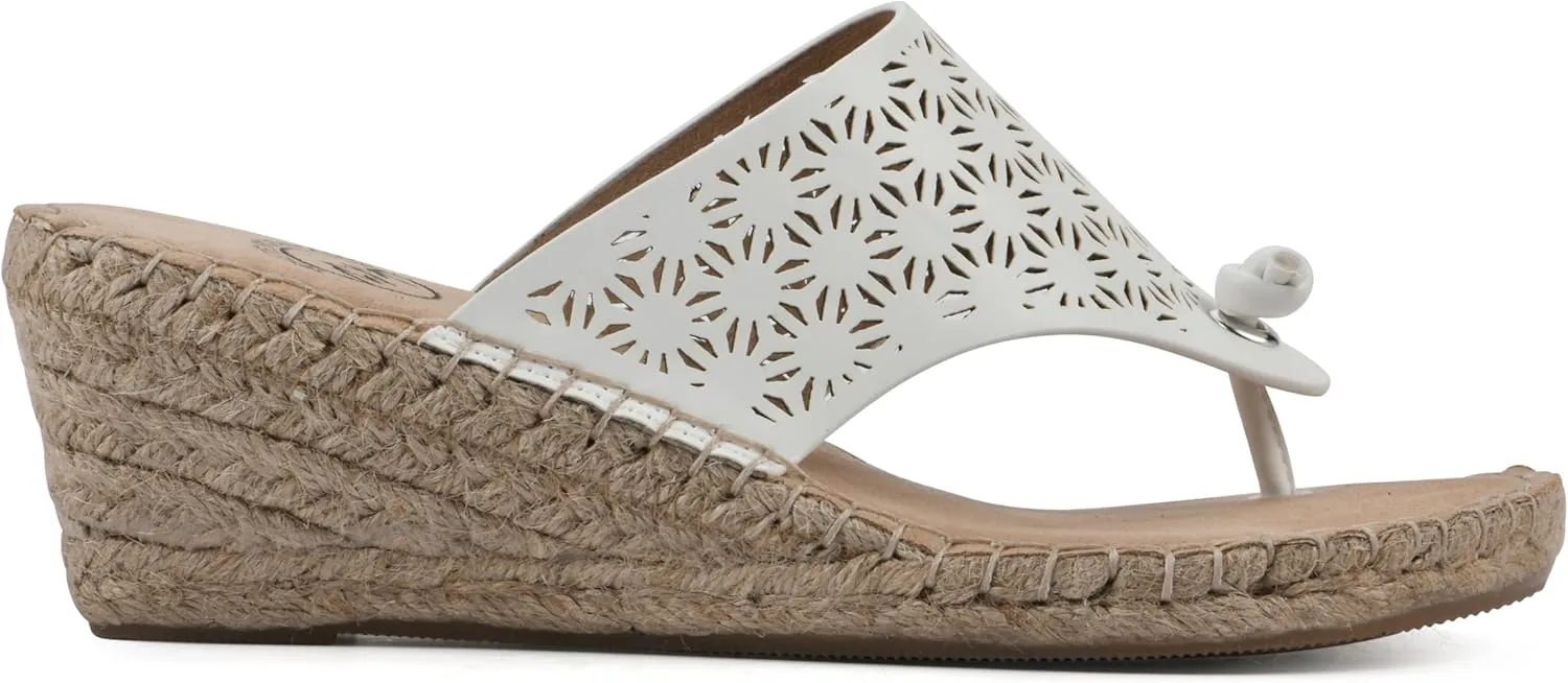 WHITE MOUNTAIN Women's Beaux Espadrille Wedge Sandal