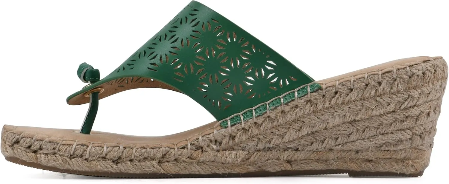 WHITE MOUNTAIN Women's Beaux Espadrille Wedge Sandal