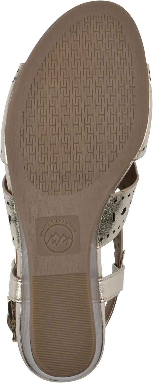 WHITE MOUNTAIN Women's Brush Up Wedge Sandal