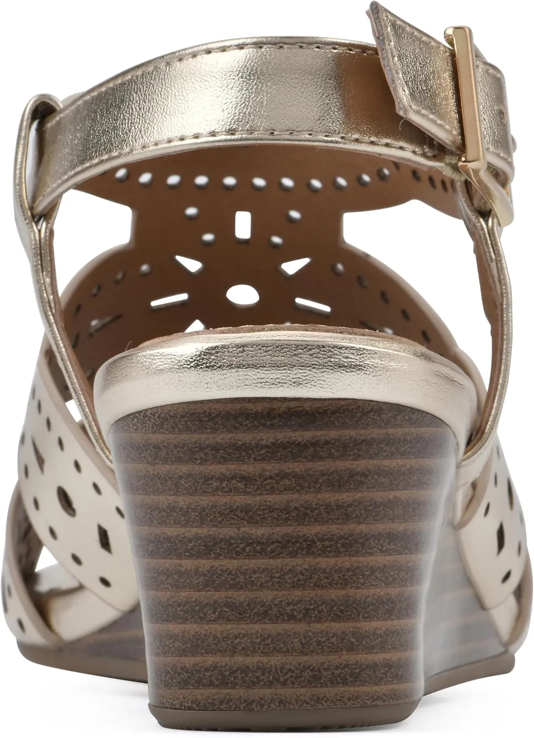 WHITE MOUNTAIN Women's Brush Up Wedge Sandal