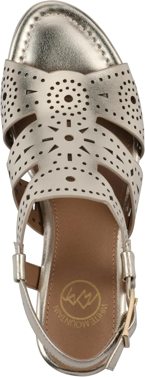 WHITE MOUNTAIN Women's Brush Up Wedge Sandal