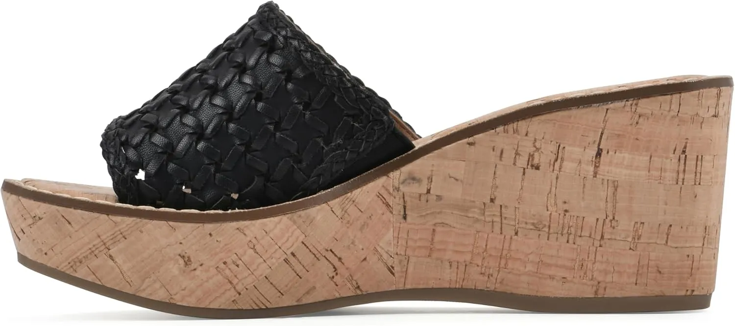 WHITE MOUNTAIN Women's Charges Woven Wedge Sandal