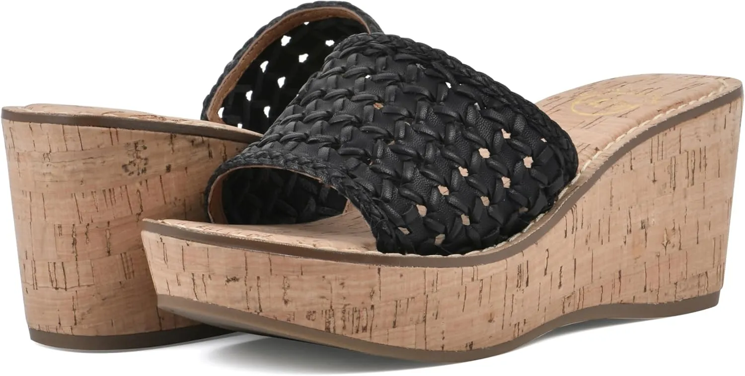 WHITE MOUNTAIN Women's Charges Woven Wedge Sandal