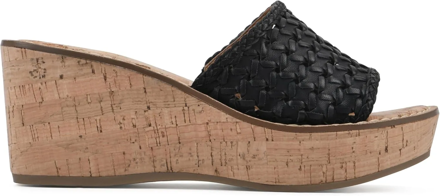 WHITE MOUNTAIN Women's Charges Woven Wedge Sandal