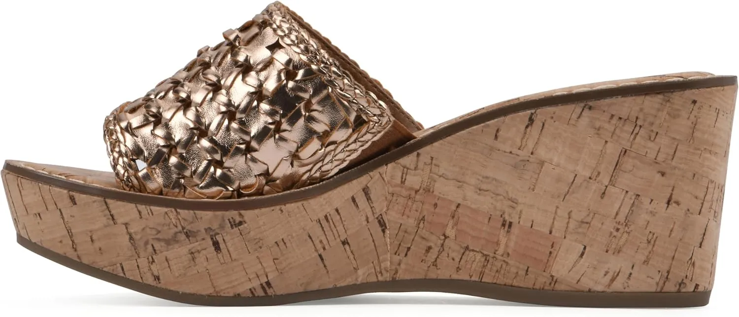 WHITE MOUNTAIN Women's Charges Woven Wedge Sandal