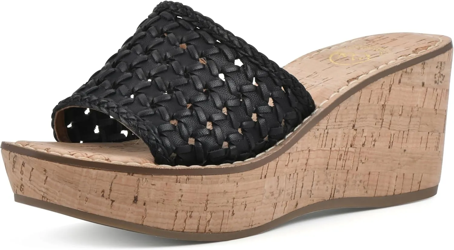 WHITE MOUNTAIN Women's Charges Woven Wedge Sandal