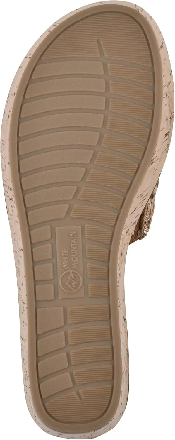 WHITE MOUNTAIN Women's Charges Woven Wedge Sandal