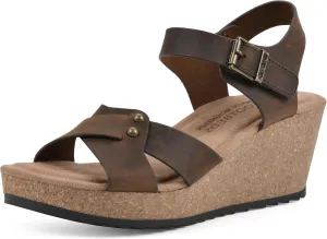 WHITE MOUNTAIN Women's Prezo Wedge Sandal