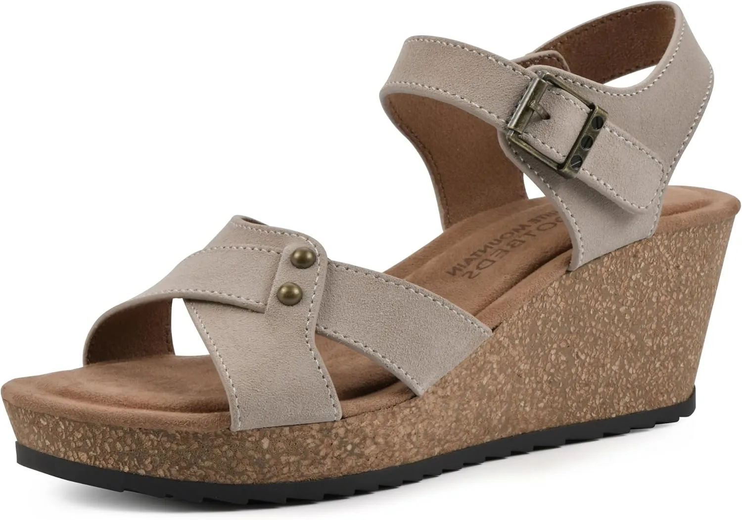 WHITE MOUNTAIN Women's Prezo Wedge Sandal