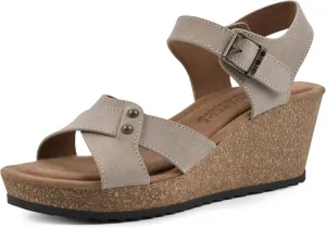 WHITE MOUNTAIN Women's Prezo Wedge Sandal