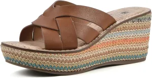 WHITE MOUNTAIN Women's Samwell Platform Wedge Sandal