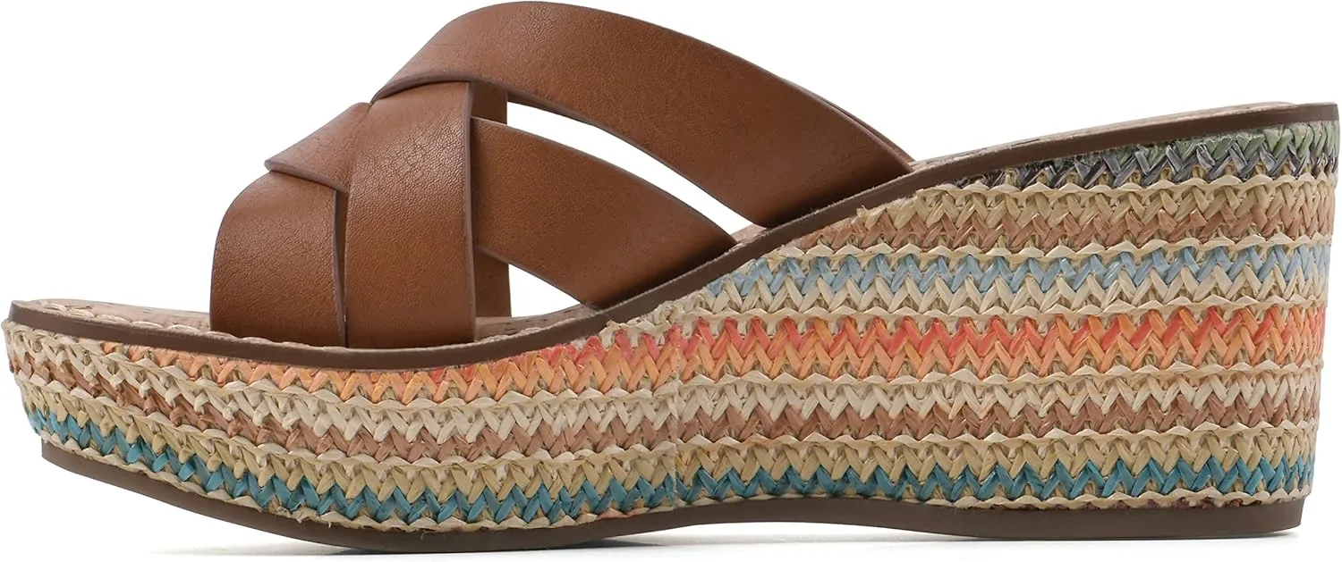 WHITE MOUNTAIN Women's Samwell Platform Wedge Sandal