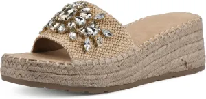 WHITE MOUNTAIN Women's Stitch Heeled Sandal