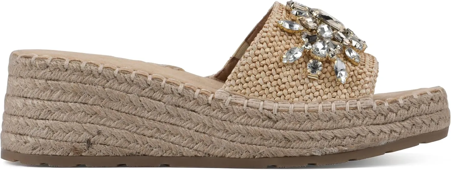 WHITE MOUNTAIN Women's Stitch Heeled Sandal