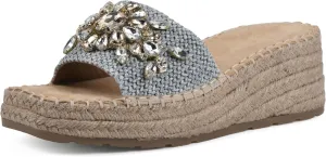 WHITE MOUNTAIN Women's Stitch Heeled Sandal