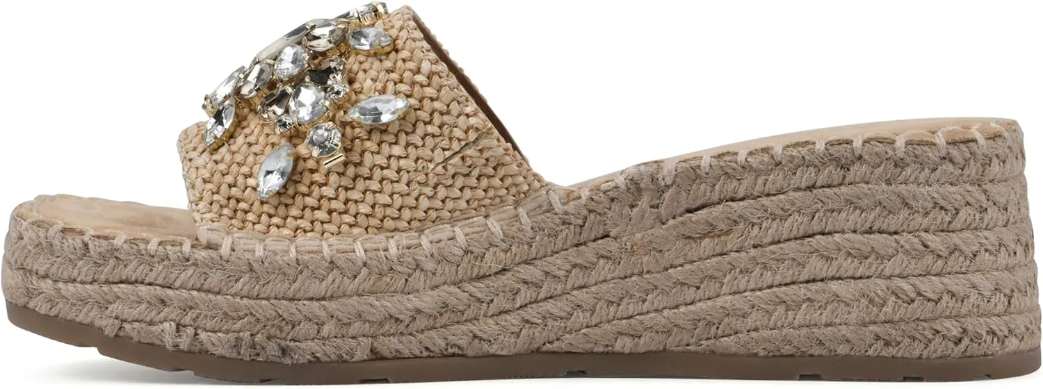 WHITE MOUNTAIN Women's Stitch Heeled Sandal