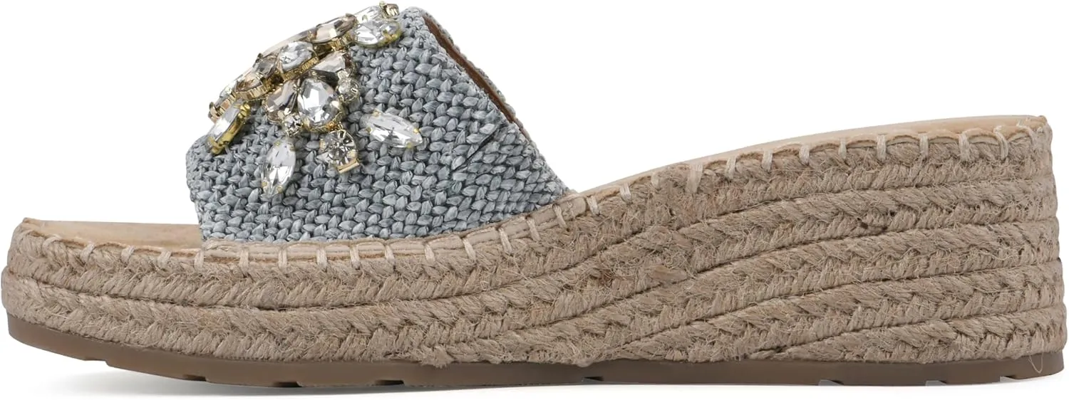WHITE MOUNTAIN Women's Stitch Heeled Sandal