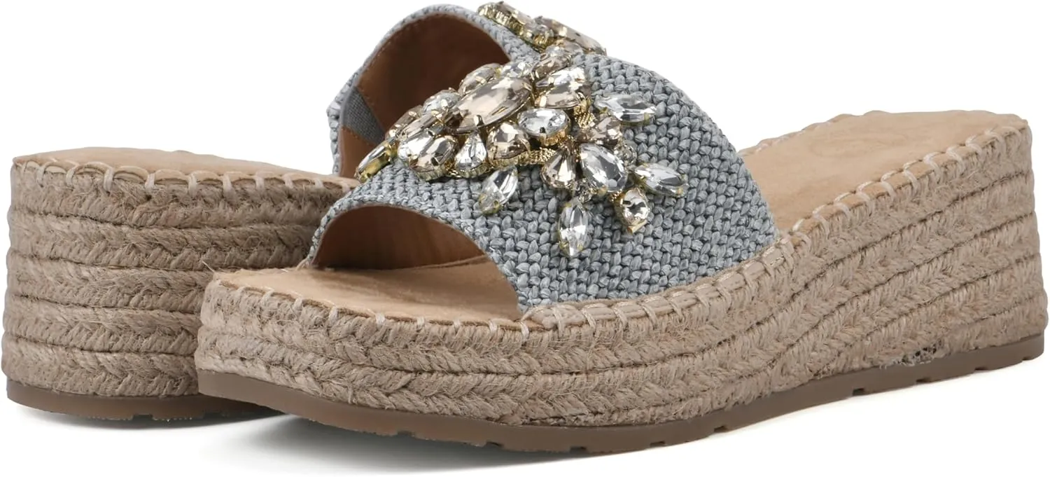 WHITE MOUNTAIN Women's Stitch Heeled Sandal