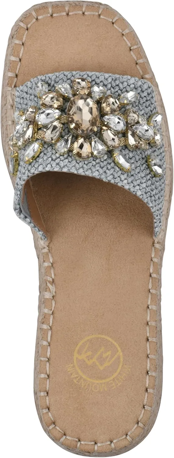 WHITE MOUNTAIN Women's Stitch Heeled Sandal