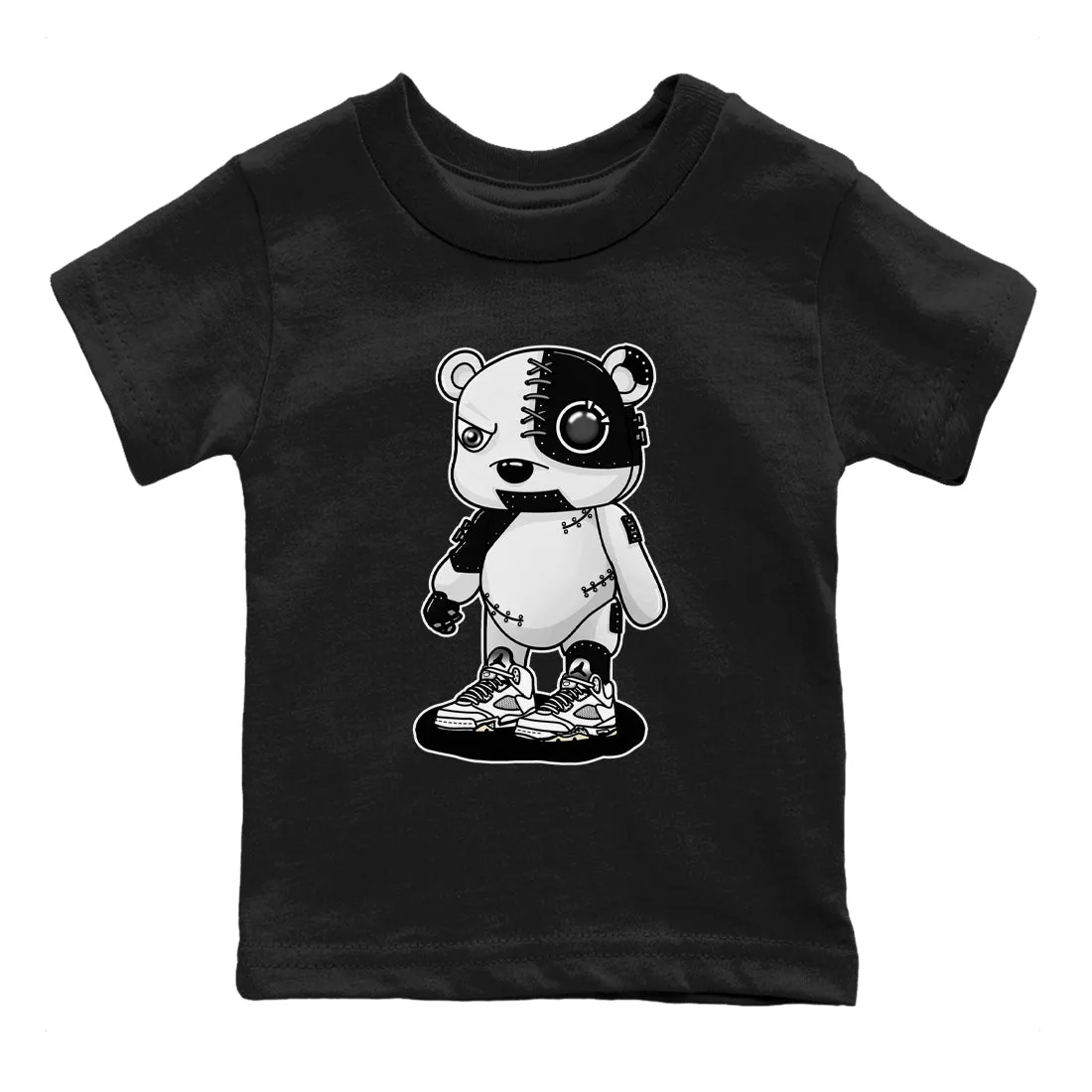 White Sneaker Black Jordan Large variety SNRT 5 Bear - Free shipping discount Tees Kids Cyborg Air