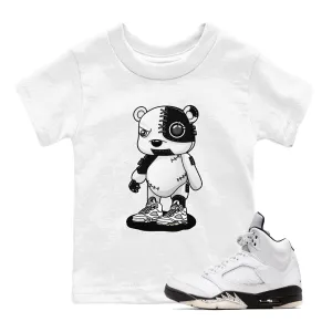 White Sneaker Black Jordan Large variety SNRT 5 Bear - Free shipping discount Tees Kids Cyborg Air