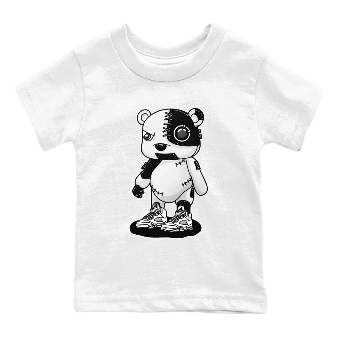 White Sneaker Black Jordan Large variety SNRT 5 Bear - Free shipping discount Tees Kids Cyborg Air