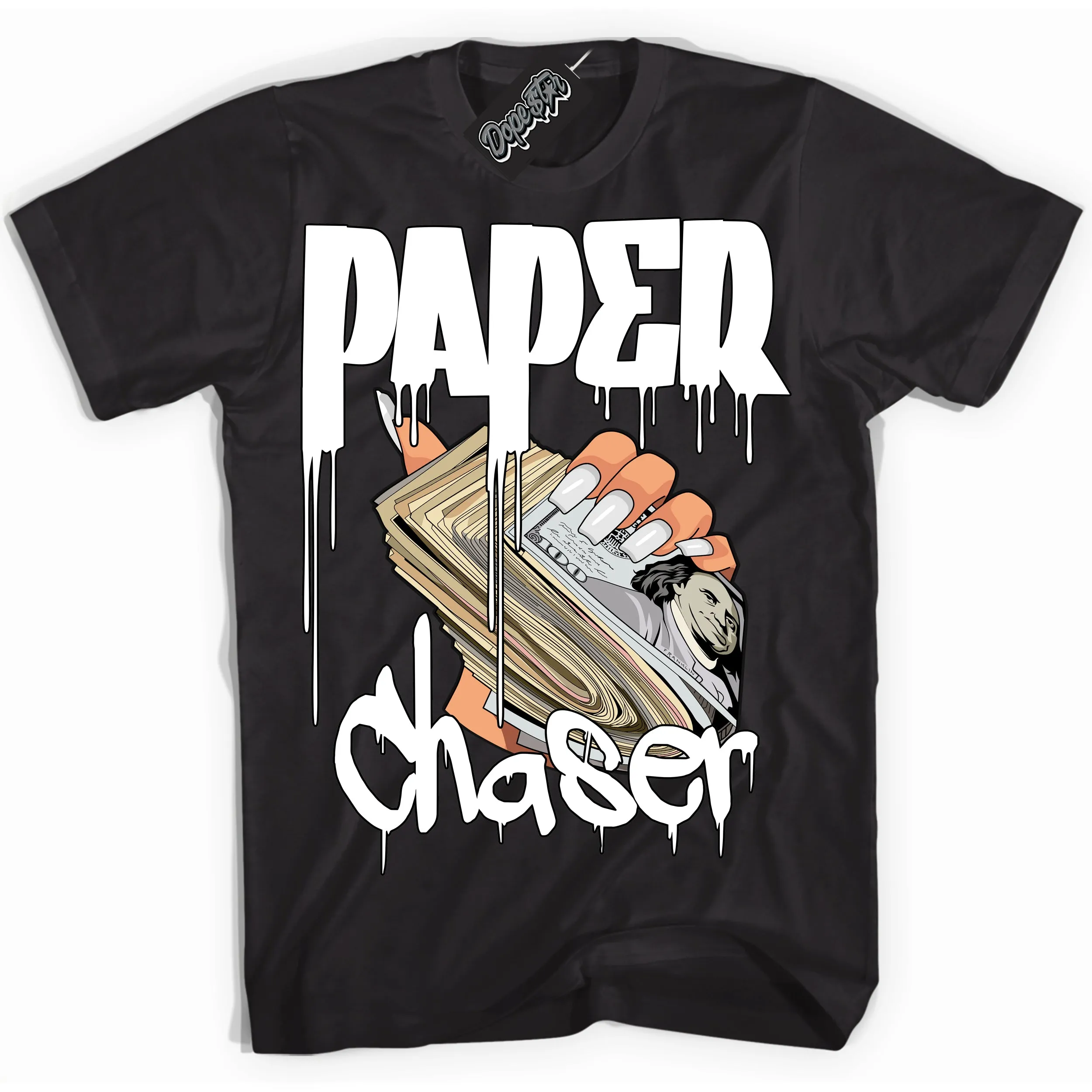 White Thunder 4s Sneaker Shirt Paper Chaser Graphic