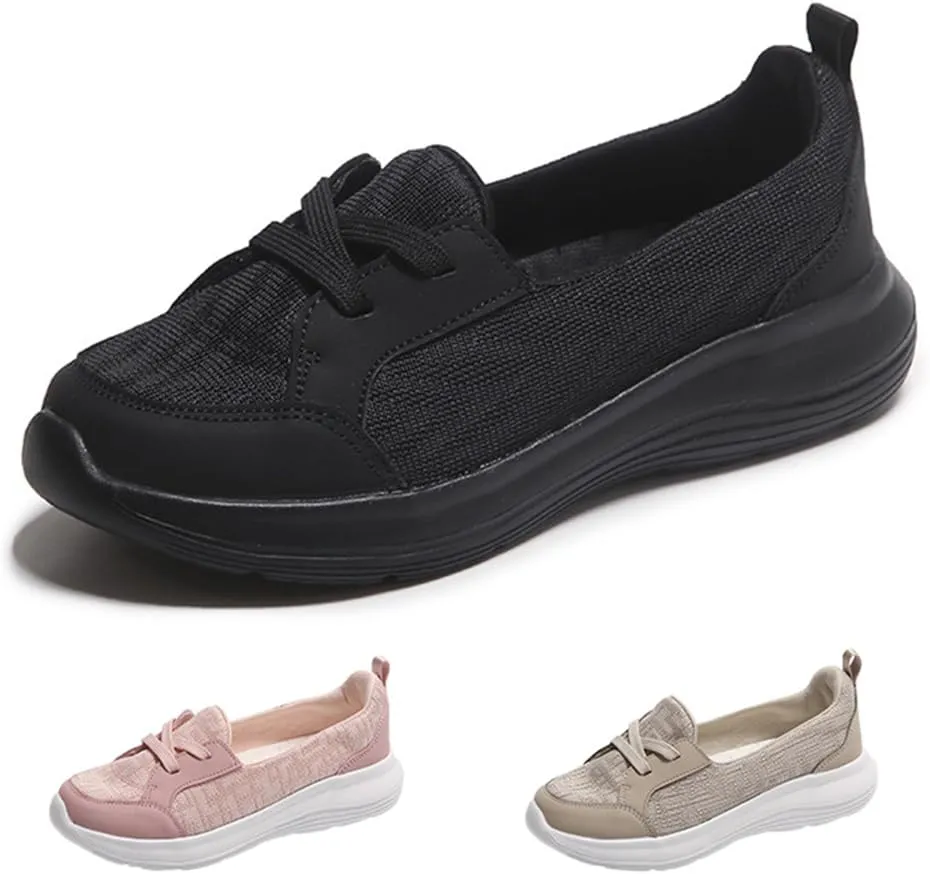 Women Comfy Orthopedic Walking Shoes, 2024 New Orthopedic Women's Breathable Slip On Arch Support Non-Slip Shoes