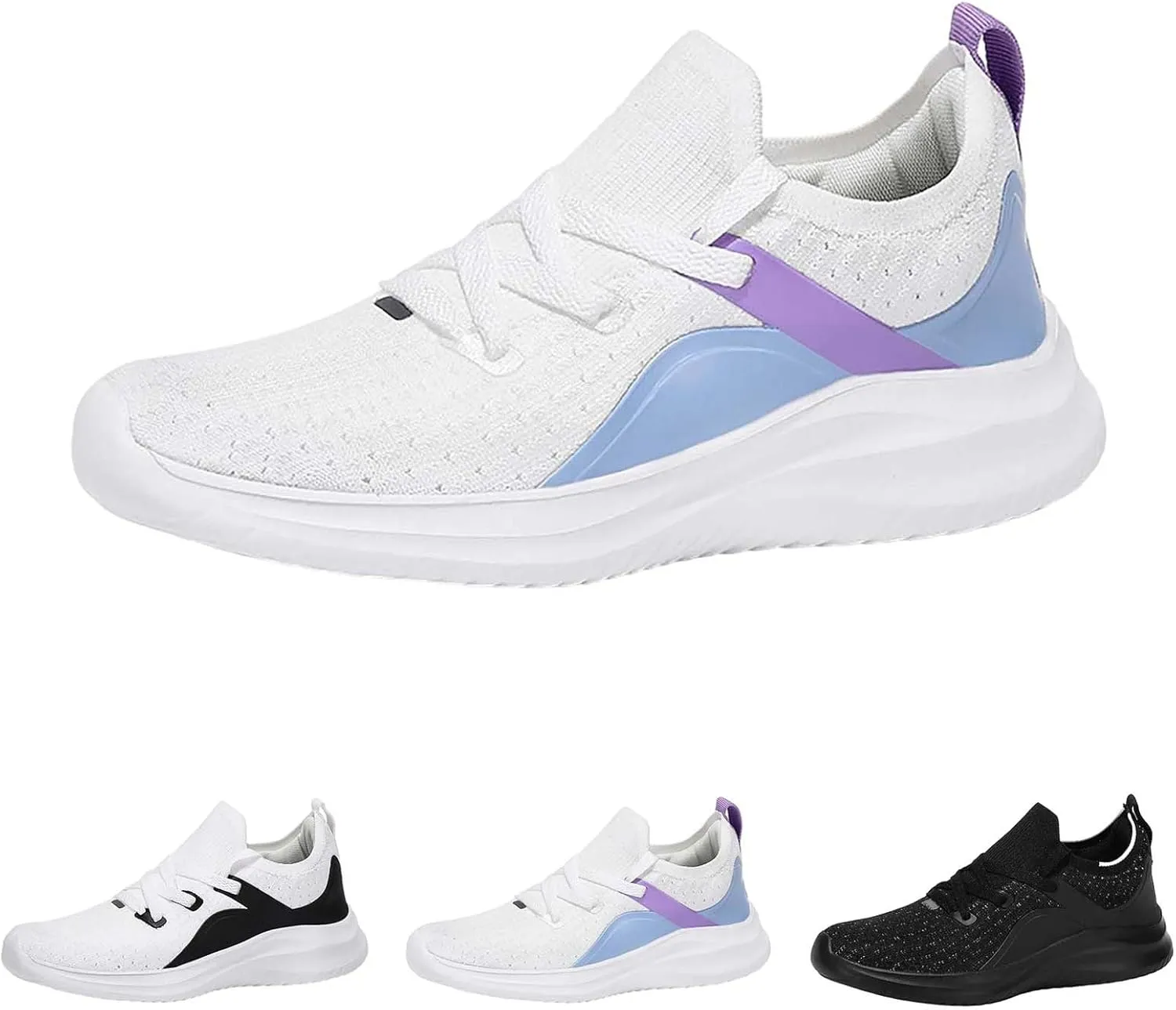 Women Gym Shoes Breathable Mesh Soft Platform Slip On Sneakers Summer Casual Comfortable Non Slip Running Sport Shoes