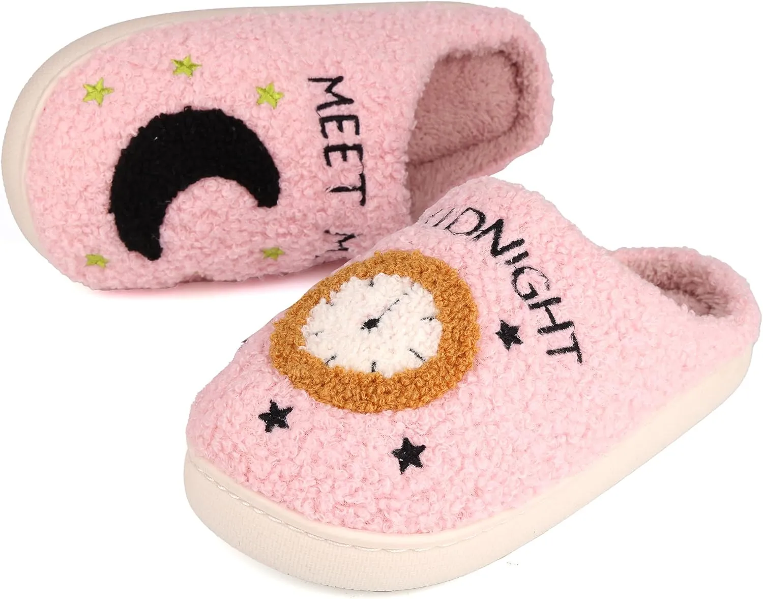 Women Men House Slippers Comfy Plush Slippers Shoes for Home Bedroom Indoor