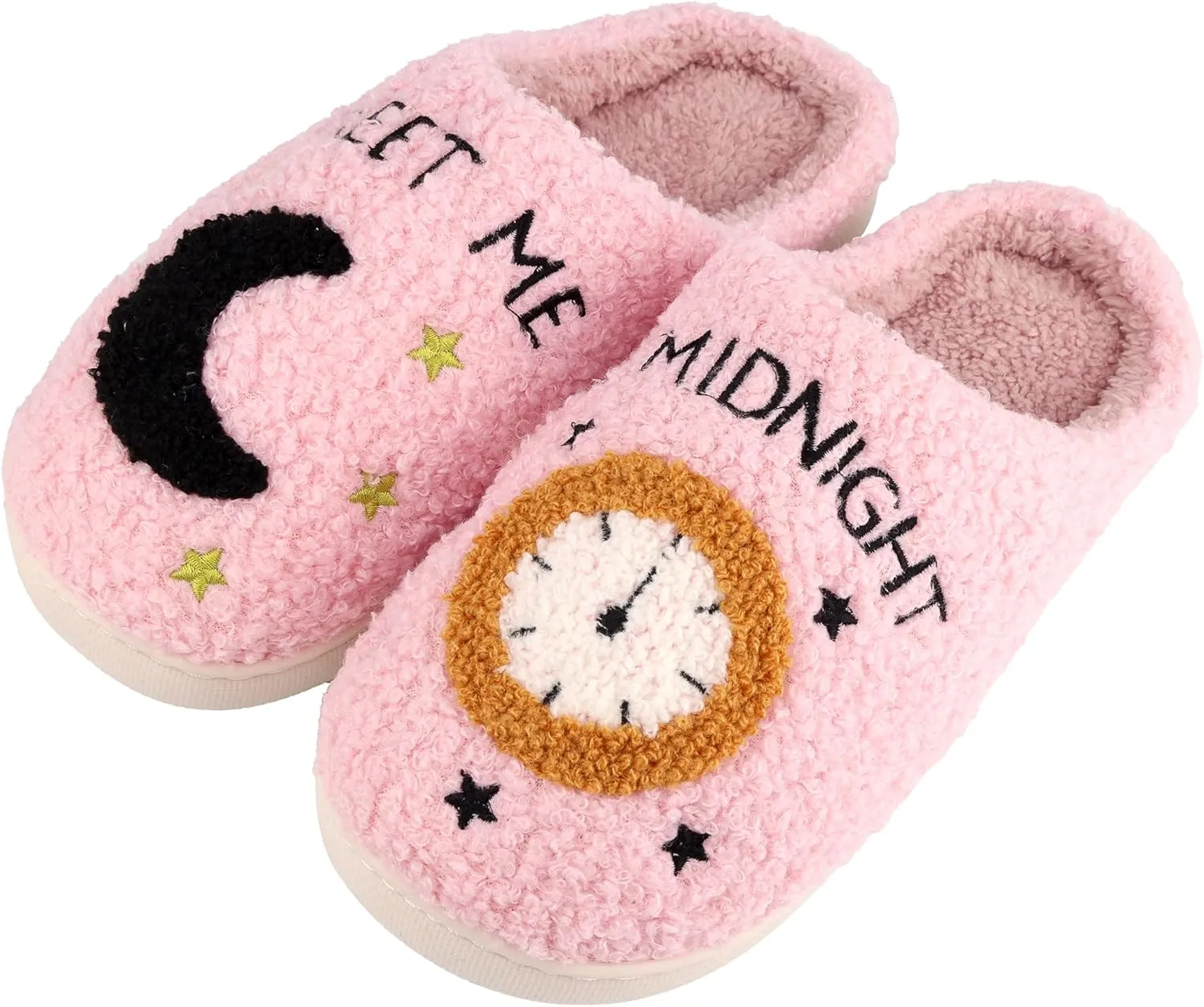 Women Men House Slippers Comfy Plush Slippers Shoes for Home Bedroom Indoor