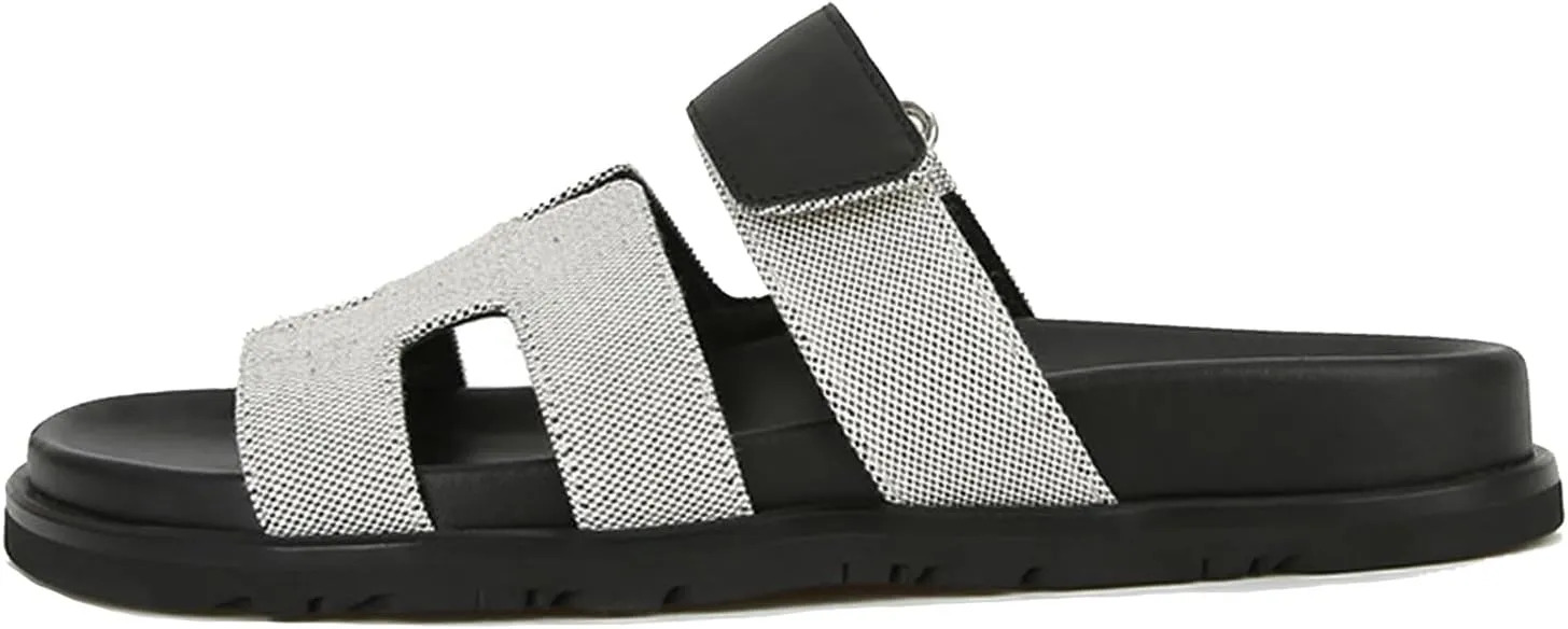 Women Sandals Summer Flat Sandal Comfy Adjustable Strap Sandals Fashion Mules Slip On Casual Sandals for Women