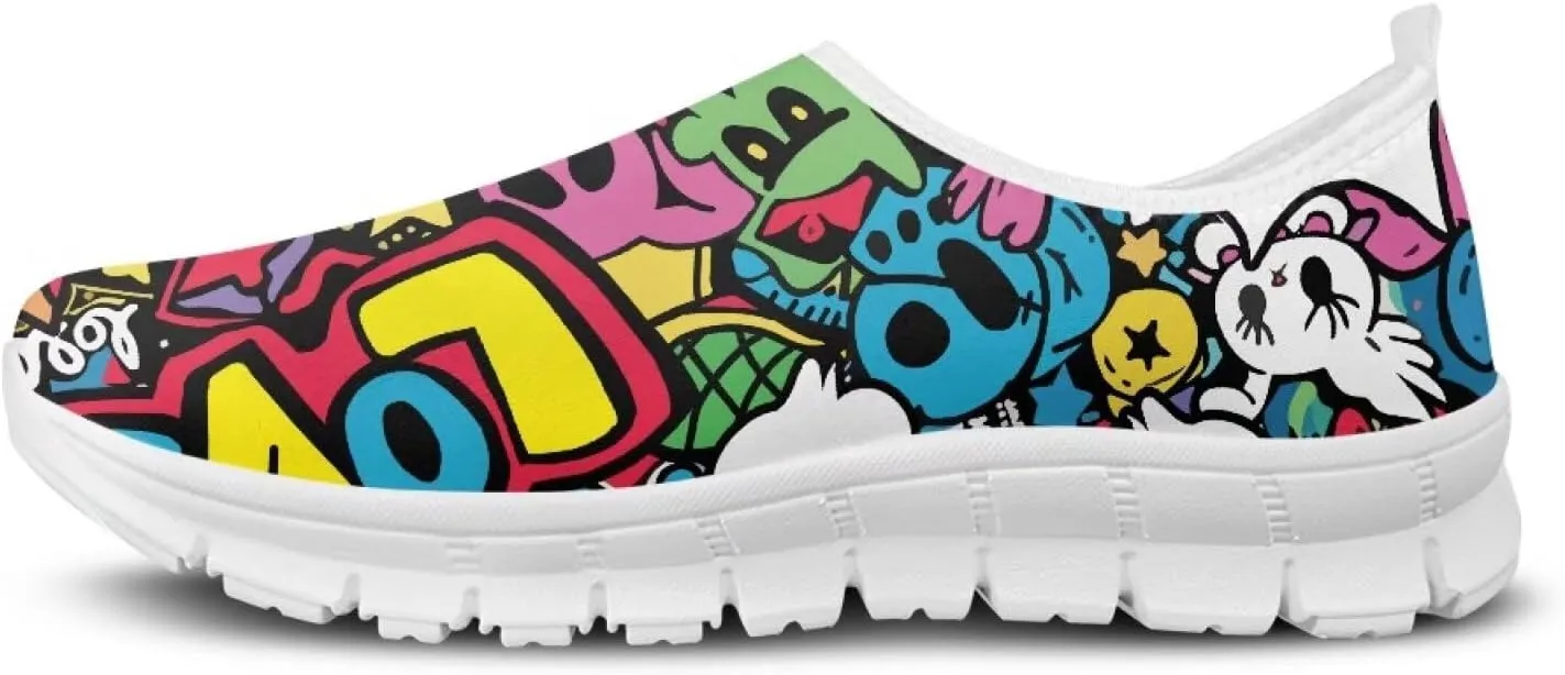 Women Slip On Tennis Shoes Womens Non Slip Work Shoes Casual Sneakers