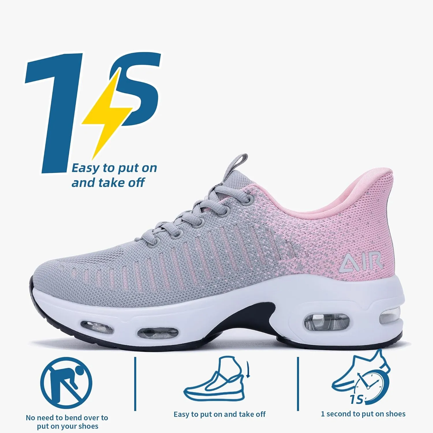 Women's Air Sneakers Slip on Walking Shoes