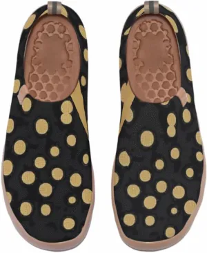 Women's Art Painted Travel Shoes Slip On Casual Knit Loafers Lightweight Comfort Fashion Sneaker Flowers