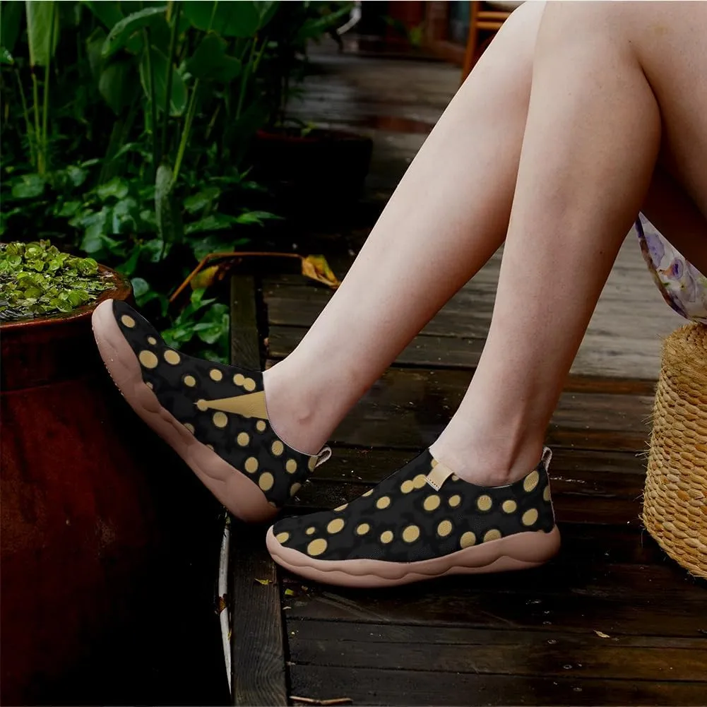Women's Art Painted Travel Shoes Slip On Casual Knit Loafers Lightweight Comfort Fashion Sneaker Flowers