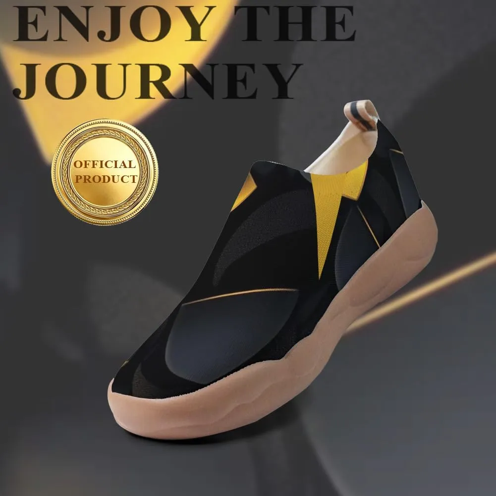 Women's Art Painted Travel Shoes Slip On Casual Knit Loafers Lightweight Comfort Fashion Sneaker Flowers