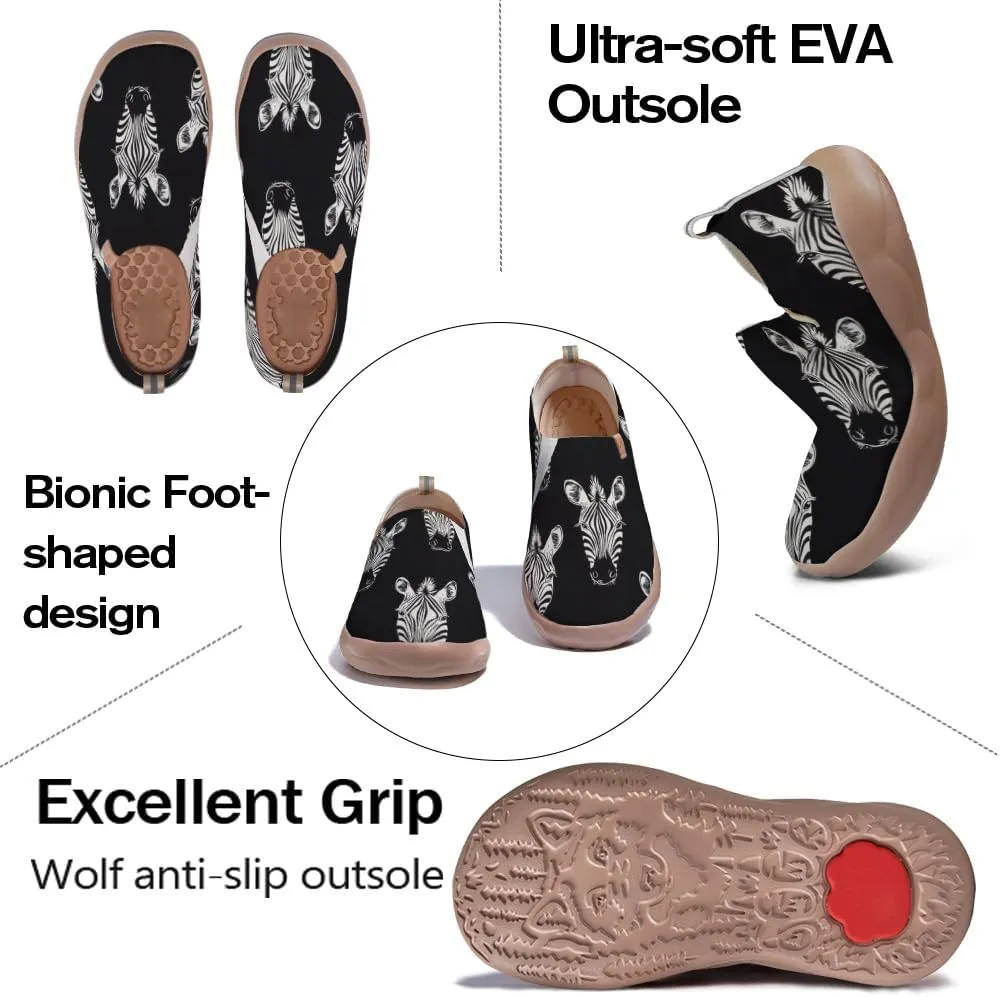 Women's Art Travel Shoes Slip On Knit Comfort Loafers Lightweight Fashion Sneaker
