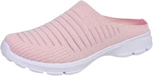 Womens Backless Sneakers Mesh Slip-on Mule Shoes Tennis Shoes Womens High Top Casual Shoes Women Shoes Sneakers Slip On Tennis Shoe Loafers Casual Slip On