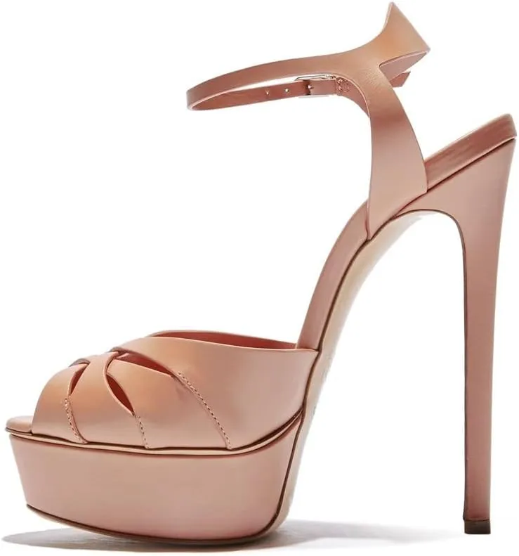 Women's Fashion Stiletto Speep Toe Open Toe Pump Heel Sandals Summer Comfy Slingback Slip-on Wedding