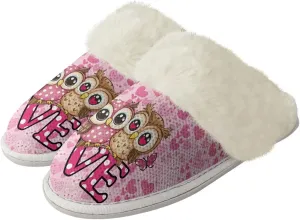 Women's Flannel Lined Slippers Fluffy House Shoes Furry Cozy Home Bedroom Comfy Winter Cute Warm Shoes